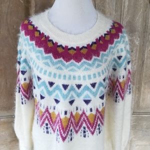 Cozy White Scandinavian Sweater